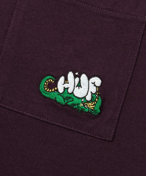 HUF(ハフ)の「MAGIC DRAGON POCKET LS TEE / HUF ロングスリーブ ポケットTシャツ(Tシャツ/カットソー・メンズ・ホワイト/ブラック/ベージュ系その他/ワイン・MEDIUM/LARGE/X-LARGE/XX-LARGE/SMALL)」の19枚目の写真