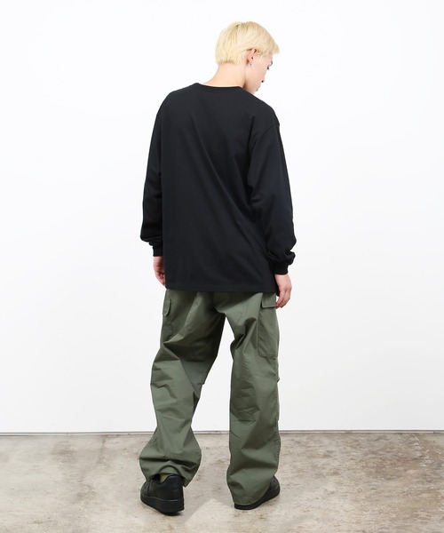 HUF(ハフ)の「MAGIC DRAGON POCKET LS TEE / HUF ロングスリーブ ポケットTシャツ(Tシャツ/カットソー・メンズ・ホワイト/ブラック/ベージュ系その他/ワイン・MEDIUM/LARGE/X-LARGE/XX-LARGE/SMALL)」の8枚目の写真