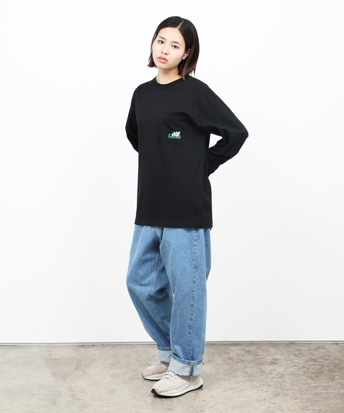 HUF(ハフ)の「MAGIC DRAGON POCKET LS TEE / HUF ロングスリーブ ポケットTシャツ(Tシャツ/カットソー・メンズ・ホワイト/ブラック/ベージュ系その他/ワイン・MEDIUM/LARGE/X-LARGE/XX-LARGE/SMALL)」の6枚目の写真