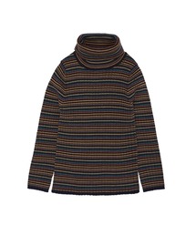FUB（ファブ）の「FUB / マルチストライプ タートルネック セーター ＜140-150cm＞（ニット/セーター・キッズ）」