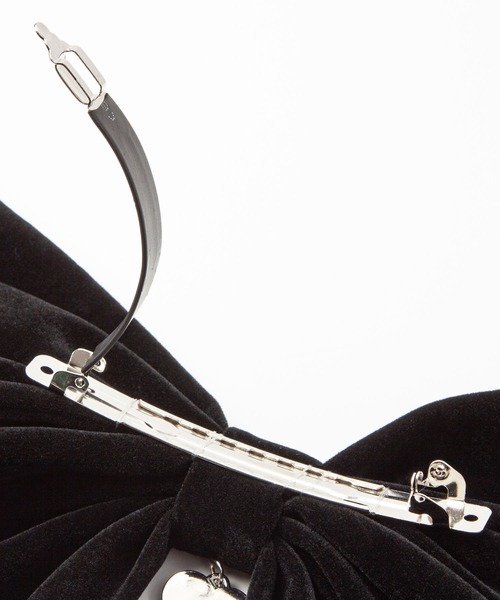 DearMyLoveRose(ディアマイラブローズ)の「ビッグリボンベロアバレッタ(その他ヘアアクセサリー・レディース・ブラック/ブラック×ホワイト/ブラック×ブラック・FREE)」の20枚目の写真