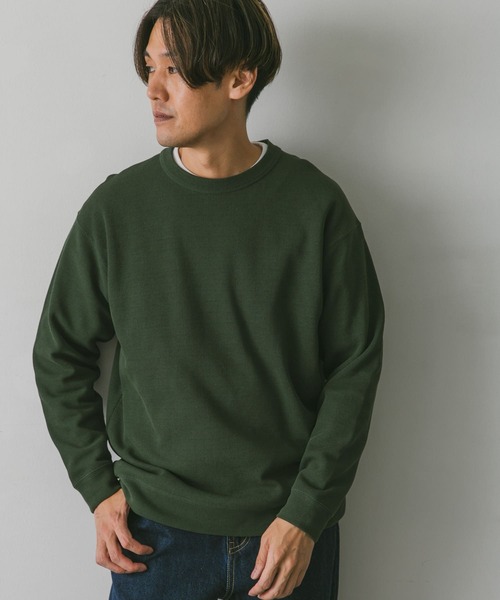 URBAN RESEARCH DOORS(アーバンリサーチドアーズ)の「強撚ニットソースウェット(Tシャツ/カットソー・メンズ・ダークブラウン/オフホワイト/ボルドー/グリーン系その他・MEDIUM/LARGE)」の15枚目の写真