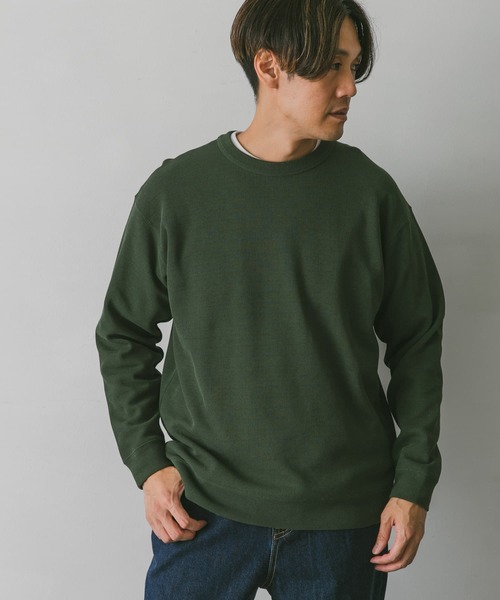 URBAN RESEARCH DOORS(アーバンリサーチドアーズ)の「強撚ニットソースウェット(Tシャツ/カットソー・メンズ・ダークブラウン/オフホワイト/ボルドー/グリーン系その他・MEDIUM/LARGE)」の17枚目の写真