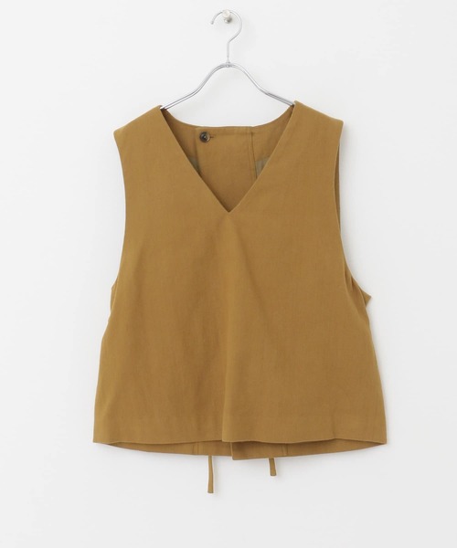 URBAN RESEARCH DOORS（アーバンリサーチドアーズ）の「『セットアップ対応』 キモウヘリンボーンベスト（ベスト・レディース・チャコールグレー/キャメル・MEDIUM）」の15枚目の写真