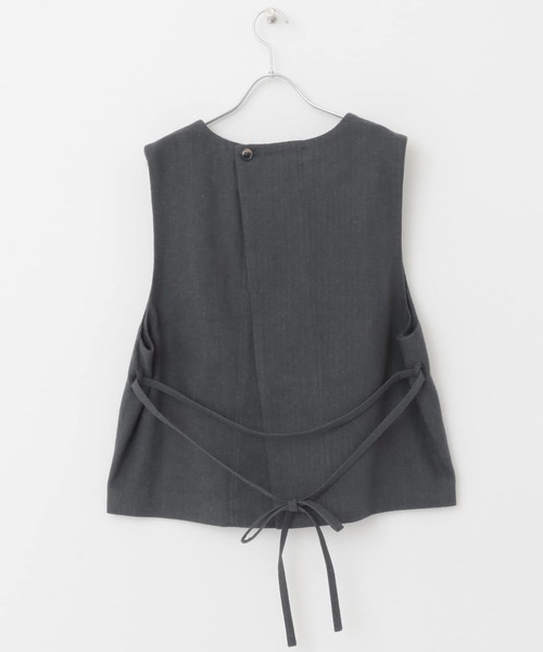URBAN RESEARCH DOORS（アーバンリサーチドアーズ）の「『セットアップ対応』 キモウヘリンボーンベスト（ベスト・レディース・チャコールグレー/キャメル・MEDIUM）」の17枚目の写真