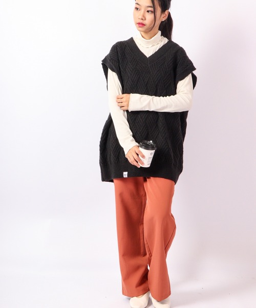 FUNALIVE（ファンアライブ）の「Sunsweet ニットベスト（ベスト・レディース・ネイビー/ホワイト/ブラック・L/M）」の21枚目の写真