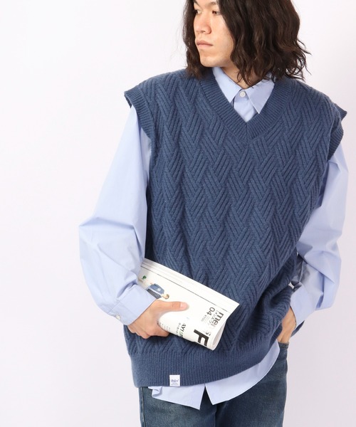 FUNALIVE（ファンアライブ）の「Sunsweet ニットベスト（ベスト・レディース・ネイビー/ホワイト/ブラック・L/M）」の13枚目の写真