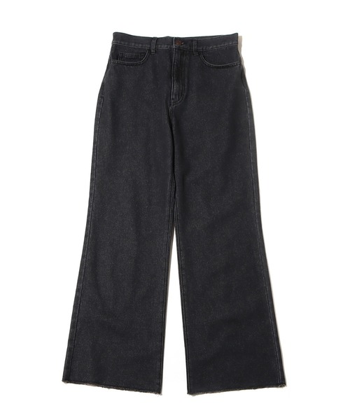 atmos pink（アトモスピンク）の「atmos pink 切りっぱなし デニムパンツ / アトモスピンク キリッパナシ デニムパンツ（デニムパンツ・レディース・ブルー/ブラック・M/L）」の2枚目の写真