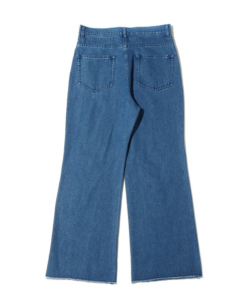 atmos pink（アトモスピンク）の「atmos pink 切りっぱなし デニムパンツ / アトモスピンク キリッパナシ デニムパンツ（デニムパンツ・レディース・ブルー/ブラック・M/L）」の3枚目の写真