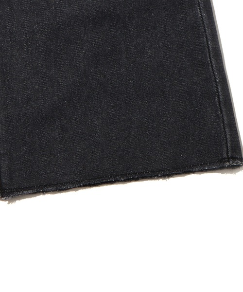 atmos pink（アトモスピンク）の「atmos pink 切りっぱなし デニムパンツ / アトモスピンク キリッパナシ デニムパンツ（デニムパンツ・レディース・ブルー/ブラック・M/L）」の12枚目の写真
