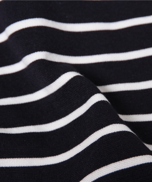 earth music&ecology（アースミュージックアンドエコロジー）の「【すきな丈スカート】ボーダーロングフレアスカート（スカート・レディース・アイボリー/ネイビー・FREE）」の9枚目の写真