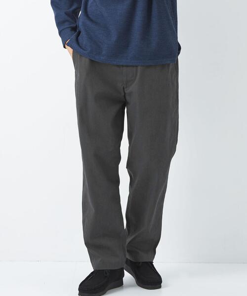 green label relaxing(グリーンレーベルリラクシング)の「FINE BASIC ハイツイストギャバ テーパード パンツ(チノパンツ・メンズ・ベージュ/ダークグレー・S/M/L)」の5枚目の写真