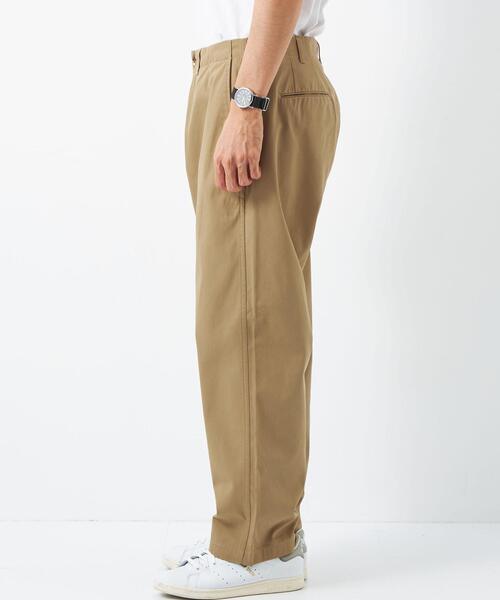 green label relaxing(グリーンレーベルリラクシング)の「FINE BASIC ハイツイストギャバ テーパード パンツ(チノパンツ・メンズ・ベージュ/ダークグレー・S/M/L)」の8枚目の写真