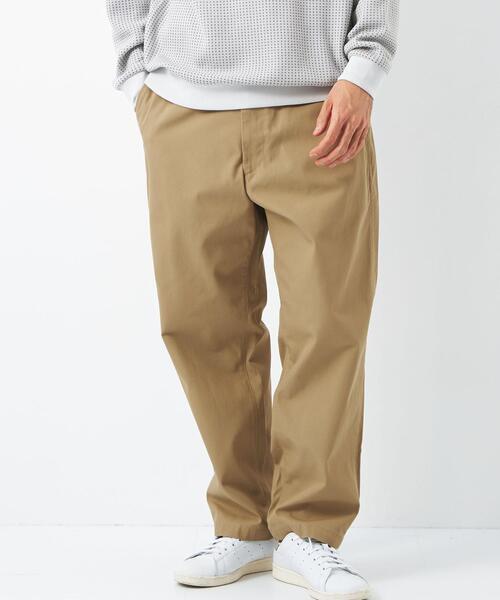green label relaxing(グリーンレーベルリラクシング)の「FINE BASIC ハイツイストギャバ テーパード パンツ(チノパンツ・メンズ・ベージュ/ダークグレー・S/M/L)」の10枚目の写真