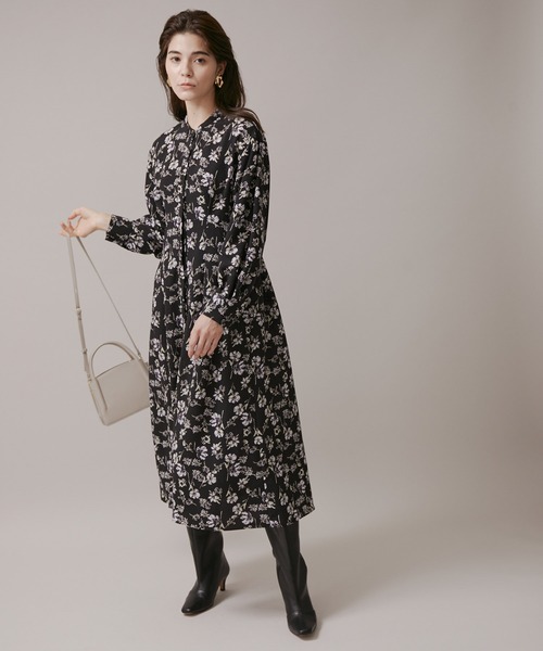 ROPE'（ロペ）の「ウエストタックシャツワンピース（シャツワンピース・レディース・ブラック/ネイビー・38/36）」の21枚目の写真