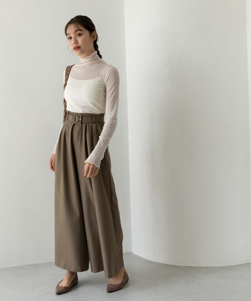 Edit Sheen(エディットシーン)の「ベルト付きワイドパンツ(その他パンツ・レディース・ブラック/ベージュ・M)」の13枚目の写真