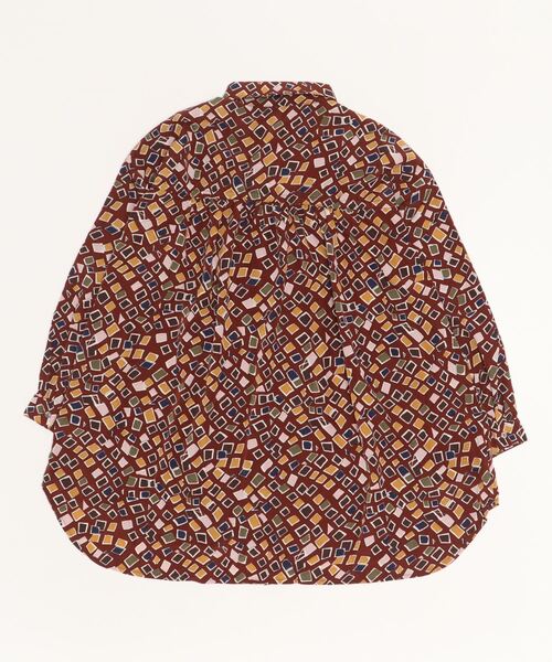 sandy（サンディー）の「【sandy】プリントレギュラーカラーチュニシャツ（シャツ/ブラウス・レディース・ブラック/ブラウン/ベージュ系その他・FREE）」の4枚目の写真