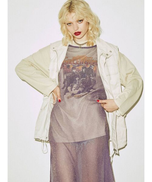 jouetie（ジュエティ）の「ステッチツイルオーバーベスト（ベスト・レディース・アイボリー/ブラック/カーキ・MEDIUM）」の19枚目の写真