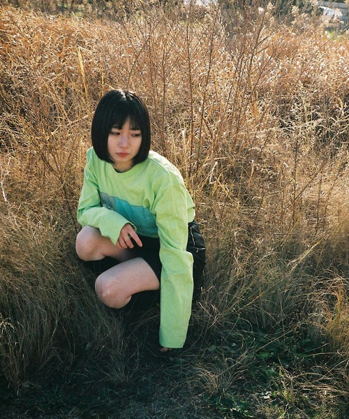 ONE DAY KMC (ワンデイケーエムシー)の「DEPROID / DEPROID×Itaru straw L/S TEE(Tシャツ/カットソー・メンズ・ブラック/ブラウン/ライム・FREE)」の5枚目の写真