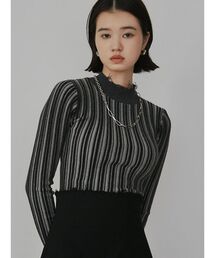 EMODA | クラッシュショートリブニット(ニット/セーター)