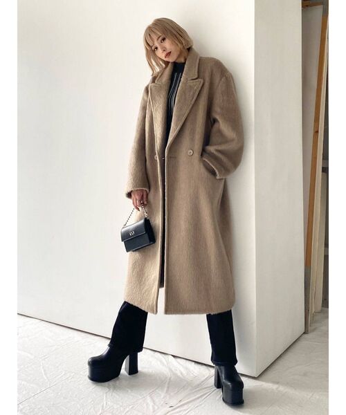 EMODA(エモダ)の「クラッシュショートリブニット(ニット/セーター・レディース・アイボリー/その他/その他1/ブラック・FREE)」の11枚目の写真