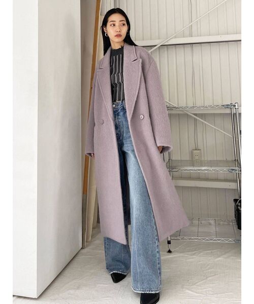 EMODA(エモダ)の「クラッシュショートリブニット(ニット/セーター・レディース・アイボリー/その他/その他1/ブラック・FREE)」の7枚目の写真