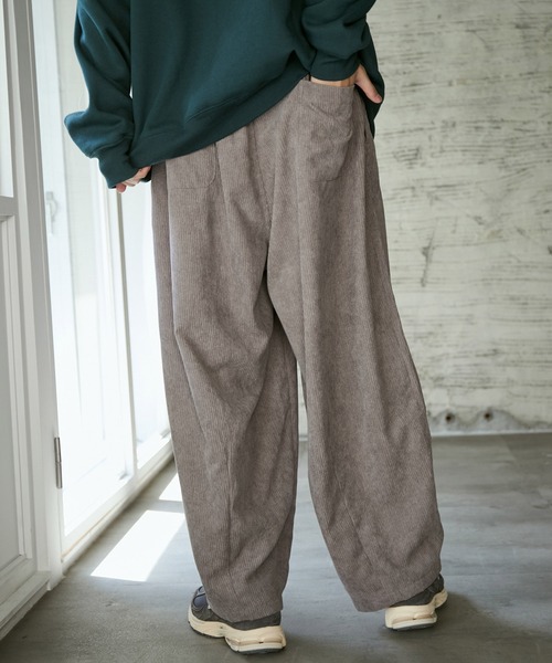 iisy（イージー）の「iisy / コーデュロイバルーンパンツ（その他パンツ・メンズ・ダークブラウン/ライトグレー/ネイビー・M/L/S）」の5枚目の写真