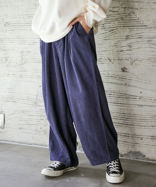 iisy（イージー）の「iisy / コーデュロイバルーンパンツ（その他パンツ・メンズ・ダークブラウン/ライトグレー/ネイビー・M/L/S）」の8枚目の写真