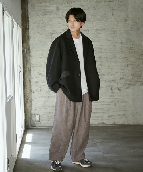 iisy（イージー）の「iisy / コーデュロイバルーンパンツ（その他パンツ・メンズ・ダークブラウン/ライトグレー/ネイビー・M/L/S）」の13枚目の写真