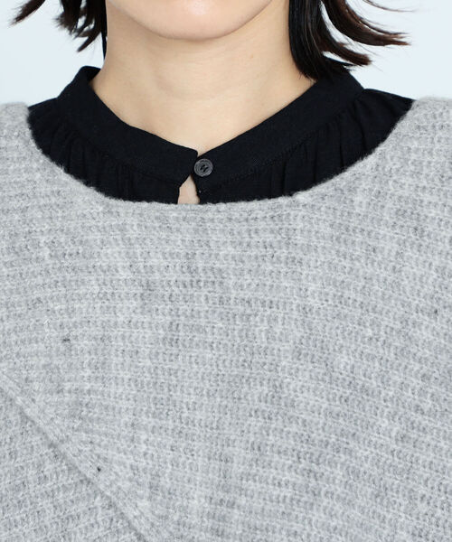 fredy emue(フレディエミュ)の「【セットアップ】ボレロニットセットワンピース(ワンピース・レディース・ブラック/オフホワイト・38)」の22枚目の写真