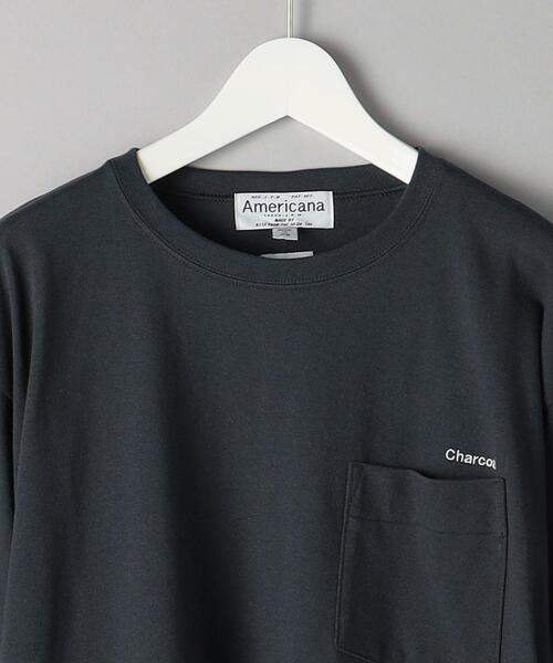 Charcoal TOKYO（チャコールトーキョー）の「＜Charcoal TOKYO × AMERICANA＞ S/POCKET  LONG SLEEVE/カットソー（Tシャツ/カットソー・メンズ・ホワイト/ダークグレー・L/M）」の14枚目の写真