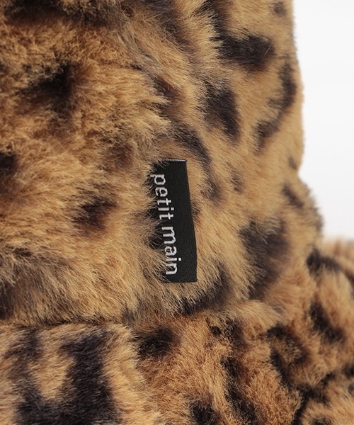 petit main（プティマイン）の「アニマルファーバケットハット（キャップ・キッズ・キャメル/ブラック/ライトベージュ・50cm/52cm/54cm）」の5枚目の写真