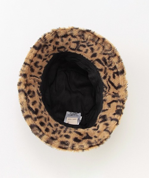 petit main（プティマイン）の「アニマルファーバケットハット（キャップ・キッズ・キャメル/ブラック/ライトベージュ・50cm/52cm/54cm）」の8枚目の写真