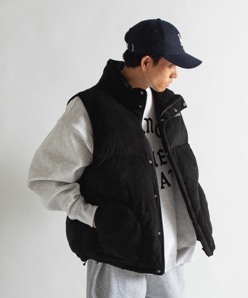 ジャケット・アウター APPLEBUMSynthetic Suede Innercotton Vest Synthetic Suede Innercotton Vest（ベスト）｜APPLEBUM（アップ