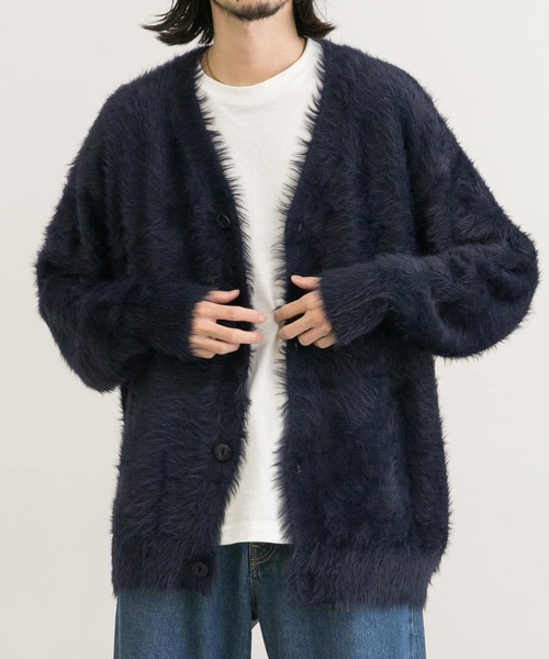 URBAN RESEARCH（アーバンリサーチ）の「URBAN RESEARCH iD　シャギーファーニットカーディガン（カーディガン/ボレロ・メンズ・ネイビー/キャメル/レッド系その他・MEDIUM/LARGE）」の22枚目の写真