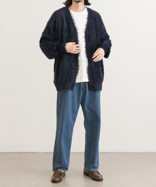 URBAN RESEARCH（アーバンリサーチ）の「URBAN RESEARCH iD　シャギーファーニットカーディガン（カーディガン/ボレロ・メンズ・ネイビー/キャメル/レッド系その他・MEDIUM/LARGE）」の20枚目の写真