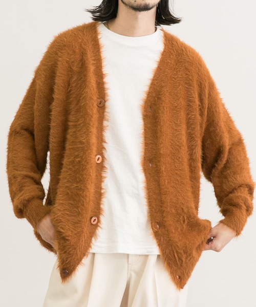 URBAN RESEARCH（アーバンリサーチ）の「URBAN RESEARCH iD　シャギーファーニットカーディガン（カーディガン/ボレロ・メンズ・ネイビー/キャメル/レッド系その他・MEDIUM/LARGE）」の19枚目の写真