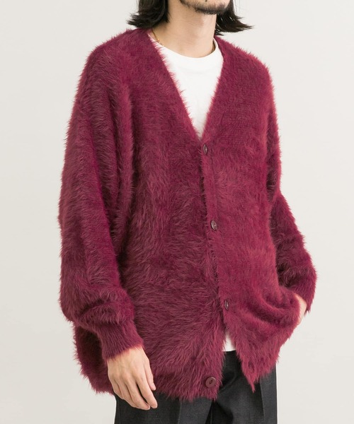 URBAN RESEARCH（アーバンリサーチ）の「URBAN RESEARCH iD　シャギーファーニットカーディガン（カーディガン/ボレロ・メンズ・ネイビー/キャメル/レッド系その他・MEDIUM/LARGE）」の16枚目の写真