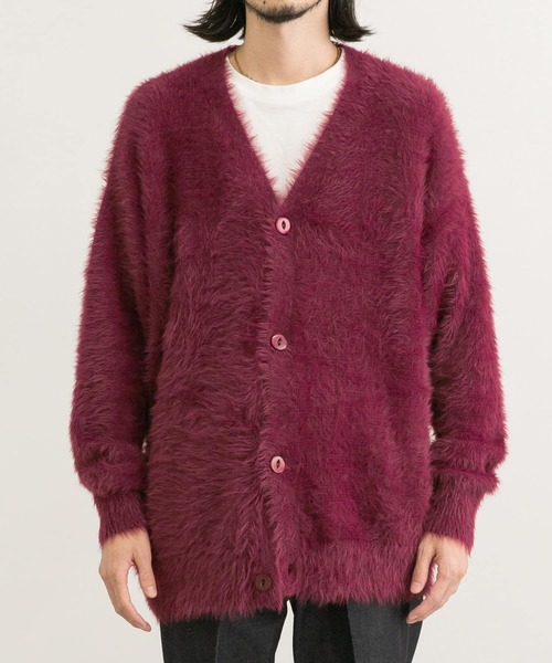 URBAN RESEARCH（アーバンリサーチ）の「URBAN RESEARCH iD　シャギーファーニットカーディガン（カーディガン/ボレロ・メンズ・ネイビー/キャメル/レッド系その他・MEDIUM/LARGE）」の14枚目の写真