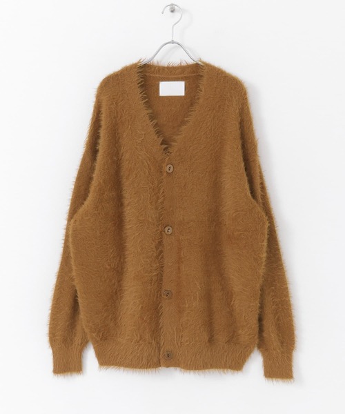 URBAN RESEARCH（アーバンリサーチ）の「URBAN RESEARCH iD　シャギーファーニットカーディガン（カーディガン/ボレロ・メンズ・ネイビー/キャメル/レッド系その他・MEDIUM/LARGE）」の7枚目の写真