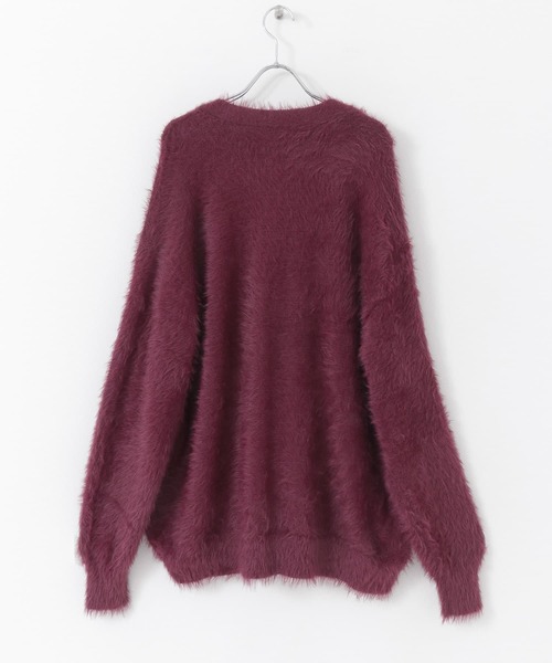 URBAN RESEARCH（アーバンリサーチ）の「URBAN RESEARCH iD　シャギーファーニットカーディガン（カーディガン/ボレロ・メンズ・ネイビー/キャメル/レッド系その他・MEDIUM/LARGE）」の5枚目の写真