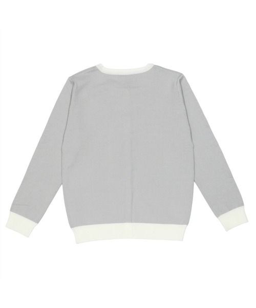 TOKYO SHIRTS（トウキョウシャツ）の「ビジュー配色 アンサンブルニット（アンサンブル・レディース・ネイビー/トップグレー・M/L）」の8枚目の写真