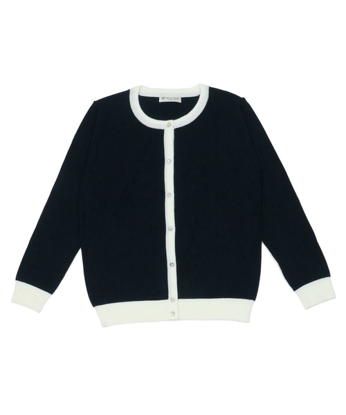 TOKYO SHIRTS（トウキョウシャツ）の「ビジュー配色 アンサンブルニット（アンサンブル・レディース・ネイビー/トップグレー・M/L）」の7枚目の写真