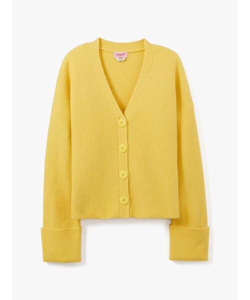 kate spade new york(ケイトスペード ニューヨーク)の「リブニット カーディガン(カーディガン/ボレロ・レディース・イエロー・X-SMALL)」の6枚目の写真