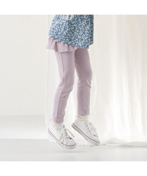 Lycee mine(リセマイン)の「【エニウェアシリーズ】フリルフリルスリムパンツ(その他パンツ・キッズ・ベージュ系/ミント/サックスブルー系/ブラック/ラベンダー/アイボリー・100cm/110cm/120cm/130cm/140cm)」の14枚目の写真