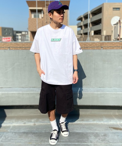 ELEMENT(エレメント)の「ELEMENT/エレメント DIGITAL OUTDOOR SS バックプリント ビックシルエット BD021-251(Tシャツ/カットソー・メンズ・ブラック/ホワイト/イエロー・L/M/XL)」の18枚目の写真