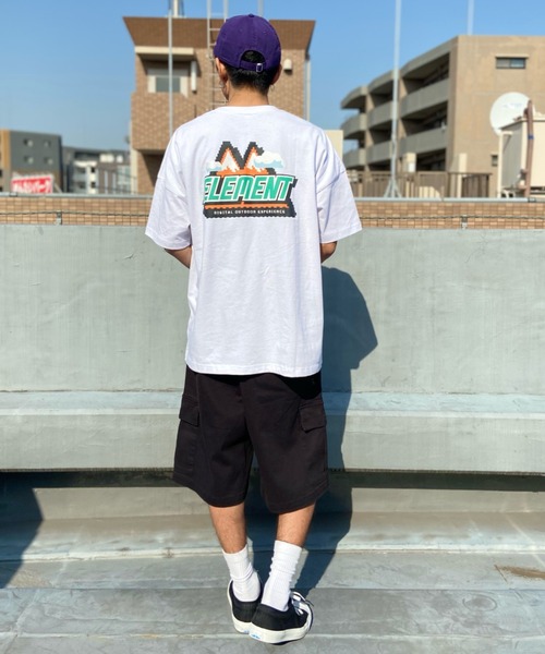 ELEMENT(エレメント)の「ELEMENT/エレメント DIGITAL OUTDOOR SS バックプリント ビックシルエット BD021-251(Tシャツ/カットソー・メンズ・ブラック/ホワイト/イエロー・L/M/XL)」の19枚目の写真