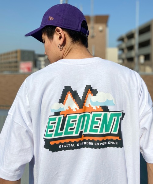 ELEMENT(エレメント)の「ELEMENT/エレメント DIGITAL OUTDOOR SS バックプリント ビックシルエット BD021-251(Tシャツ/カットソー・メンズ・ブラック/ホワイト/イエロー・L/M/XL)」の17枚目の写真