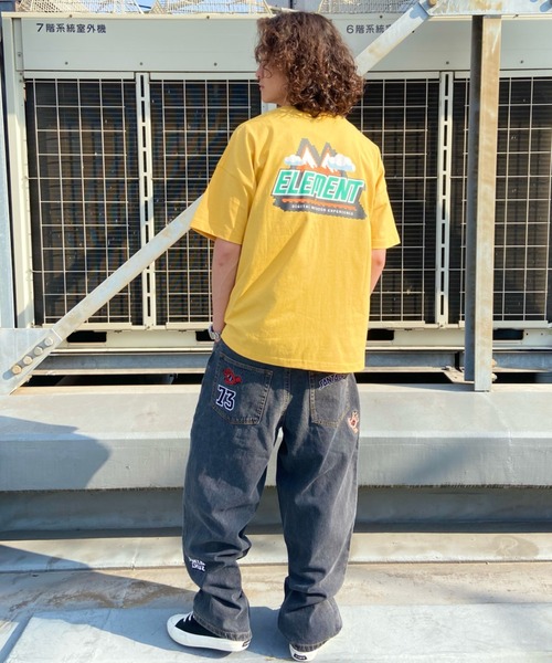 ELEMENT(エレメント)の「ELEMENT/エレメント DIGITAL OUTDOOR SS バックプリント ビックシルエット BD021-251(Tシャツ/カットソー・メンズ・ブラック/ホワイト/イエロー・L/M/XL)」の10枚目の写真