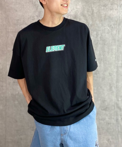 ELEMENT(エレメント)の「ELEMENT/エレメント DIGITAL OUTDOOR SS バックプリント ビックシルエット BD021-251(Tシャツ/カットソー・メンズ・ブラック/ホワイト/イエロー・L/M/XL)」の21枚目の写真